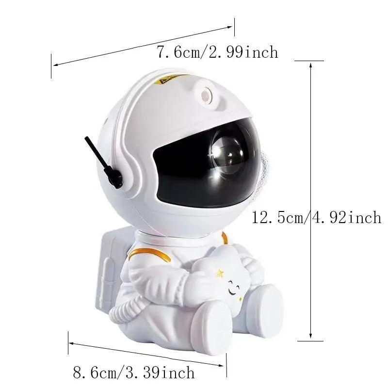 Astronaut Starry Sky Night Light | USB‑Powered Aurora Projector for Bedroom, Kids’ Room & Home Decor