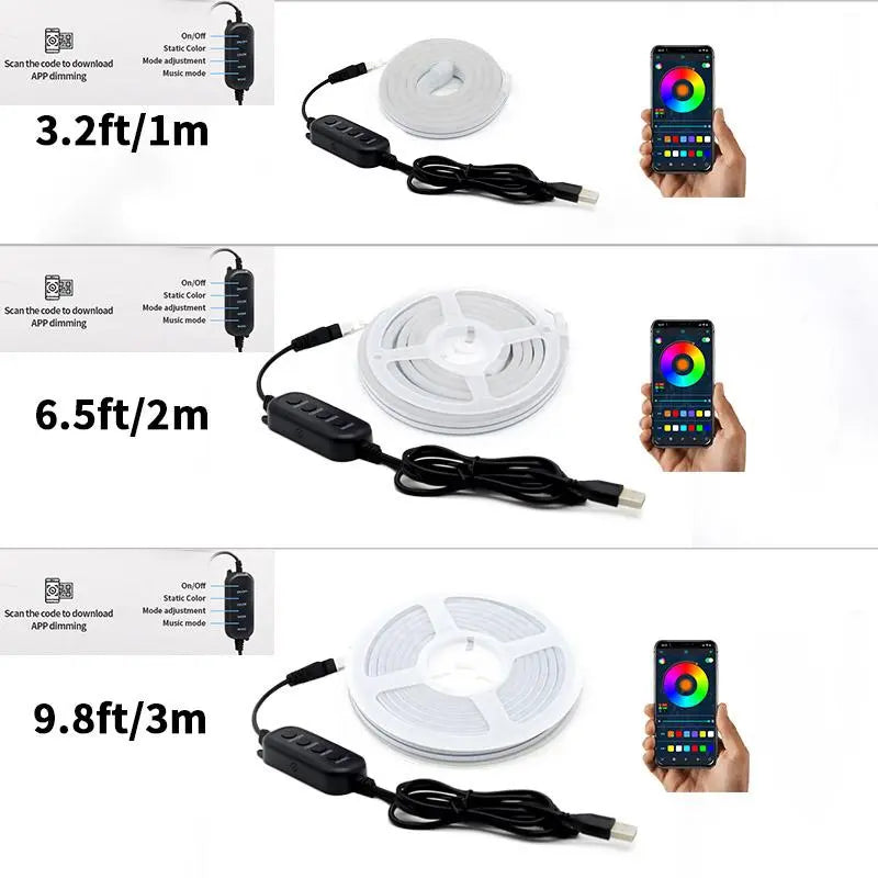 USB‑Powered RGB LED Strip Light | App‑Controlled Color‑Changing Ambient Backlight for TV, PC, Bedroom & Living Room