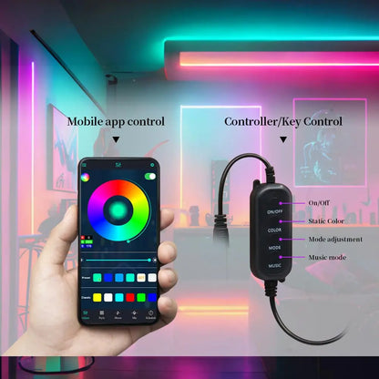 USB‑Powered RGB LED Strip Light | App‑Controlled Color‑Changing Ambient Backlight for TV, PC, Bedroom & Living Room