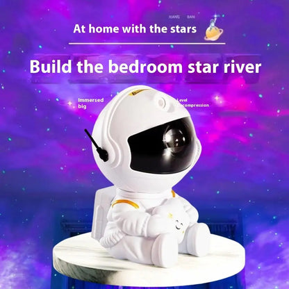 Astronaut Starry Sky Night Light | USB‑Powered Aurora Projector for Bedroom, Kids’ Room & Home Decor