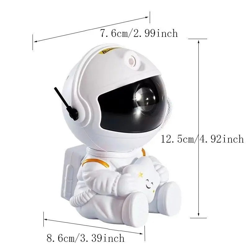 Astronaut Starry Sky Night Light | USB‑Powered Aurora Projector for Bedroom, Kids’ Room & Home Decor
