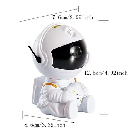 Astronaut Starry Sky Night Light | USB‑Powered Aurora Projector for Bedroom, Kids’ Room & Home Decor