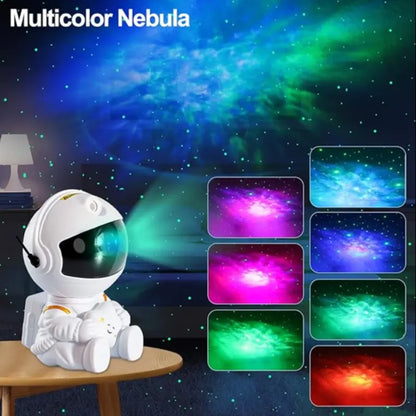 Astronaut Starry Sky Night Light | USB‑Powered Aurora Projector for Bedroom, Kids’ Room & Home Decor