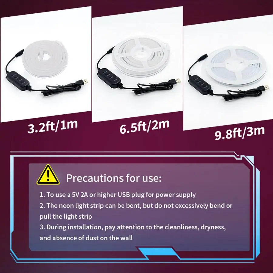 USB‑Powered RGB LED Strip Light | App‑Controlled Color‑Changing Ambient Backlight for TV, PC, Bedroom & Living Room